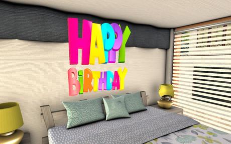 Second Life Marketplace Happy Birthday Big Letters