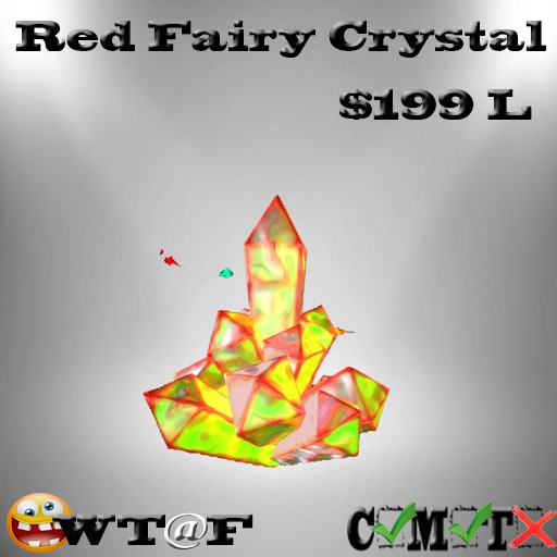 (+_+) WT@F - Red Fairy Crystal
