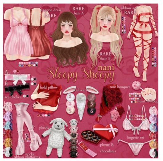 nani - sleepy sheepy - sheep ears + tail 5