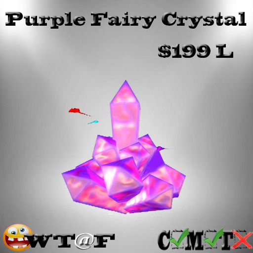(+_+) WT@F - Purple Fairy Crystal