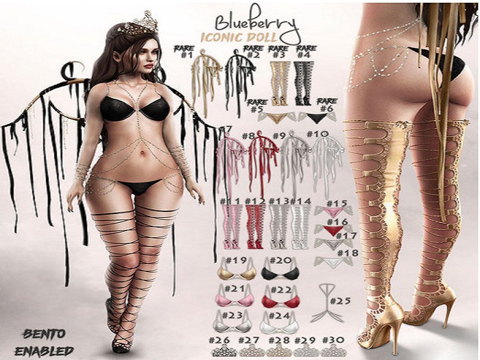 #12 Blueberry - Iconic Doll - Shoes - Red - Physique