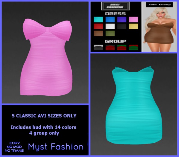 *MF* Bow Minidress Texture Change W Hud-Boxed