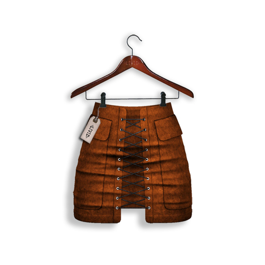 LiViD : Spell Suede Skirt_Pumpkin