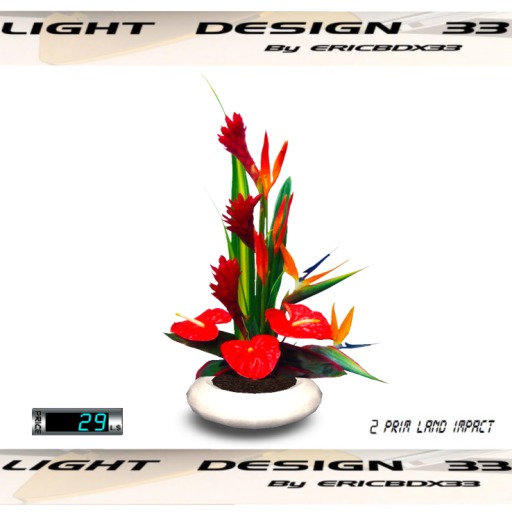 Tropical Flowers 02 - mesh- 2Prims (Boxed)