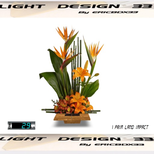 Tropical Flowers 05 - mesh - 1Prim (Boxed)