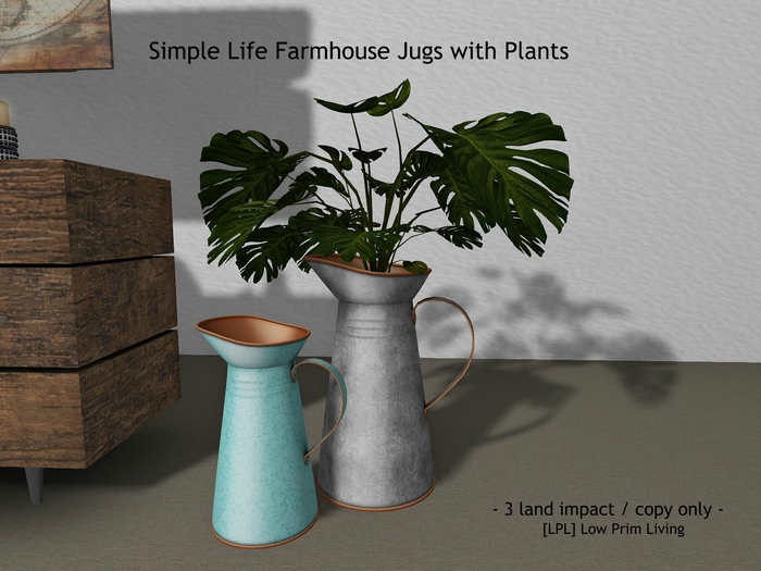 [LPL] Simple Life Farmhouse Jugs with Planters (boxed)