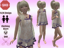 SMB&AVIL Design two in one Bikini with cute lace beach dress