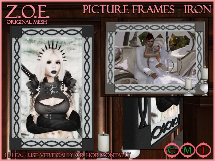 Z.O.E. Picture Frame - Iron (Bagged)