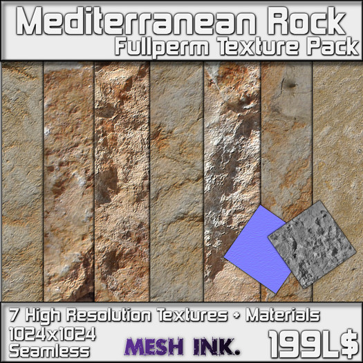 Mediterranean Rock - Texture Pack Boxed