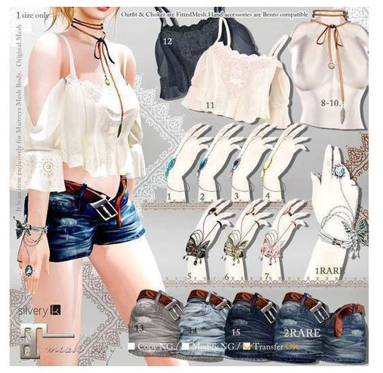 *:..Silvery K..:*BohoStyle_Hand Jewelry(Turquoise)1