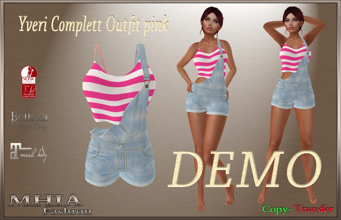 [MHIA] Yveri Complett Outfit pink DEMO