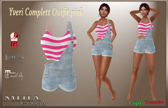 [MHIA] Yveri Complett Outfit pink