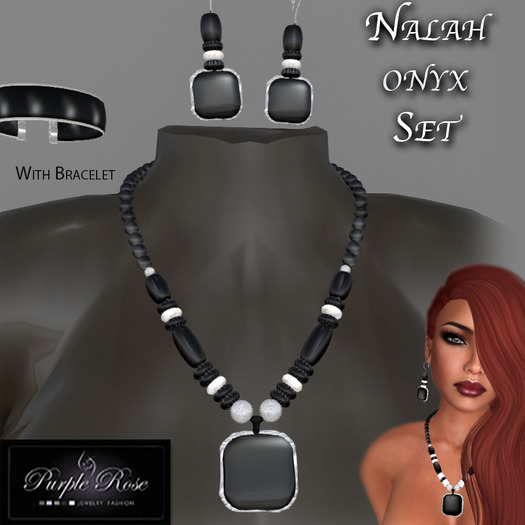 MP**PR JEWELRY NALAH SET ONYX