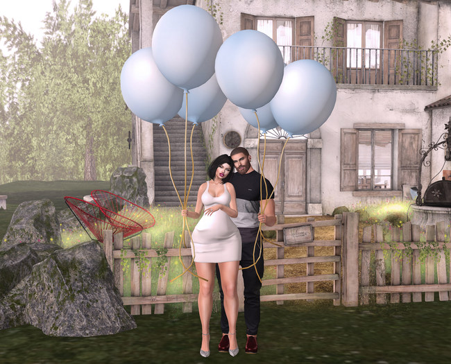 *MB* Bento pose Blue Balloons