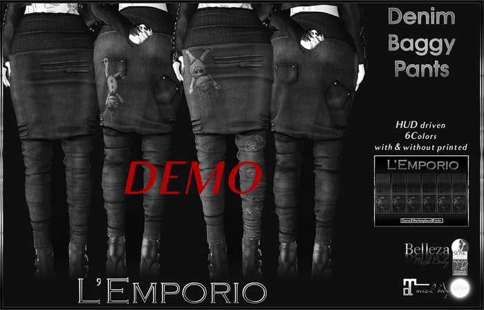 D*E*M*O   L'Emporio ::*Denim Baggy Pants*:: 6Colors 2 Version