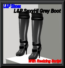 L&P SexyHi Grey Boot