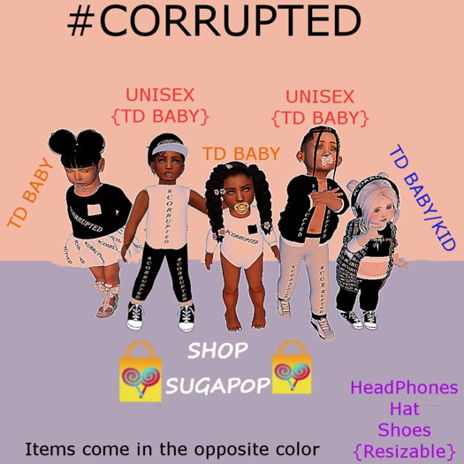 SuGaP0P #corrupted White Cardigan {TD BABY}