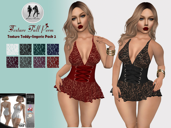 Texture Statura Teddy-lingerie Pack 2