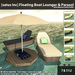 satus inc floating boat lounger parasol ad