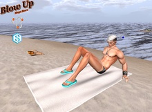 Blow Up Crowlley Flip Flop Green Signature