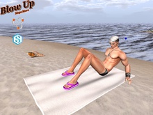 Blow Up Crowlley  Flip Flop Purple Signature