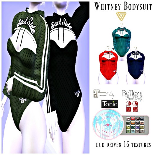 Sevyn East Whitney Bodysuit /Hoodie