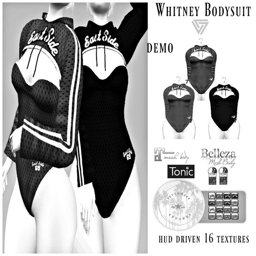 *Demo*Sevyn East Whitney Bodysuit /Hoodie