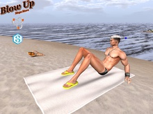 Blow Up Crowlley  Flip Flop Yellow Signature