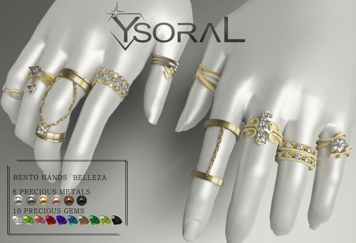 (BENTO BELLEZA)~~ Ysoral ~~ .:Set Luxe 10 Rings Lynna :.