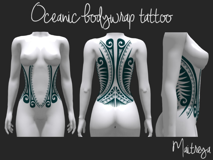 Oceanic bodywrap tattoo