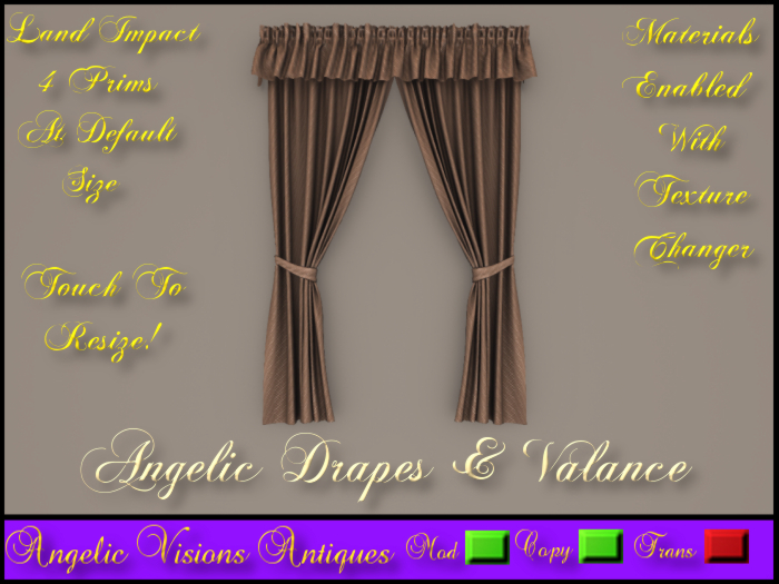 Angelic Drapes & Valance BOXED