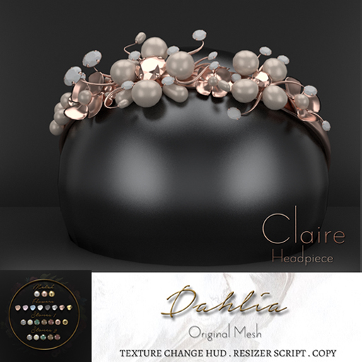 Dahlia - Claire - Headpiece 