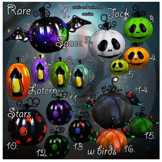 10.Yokai - PumpkWeeN - pumpkin stars (orange)