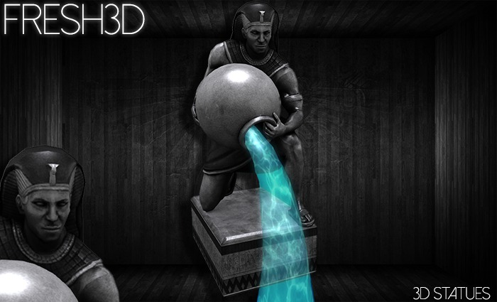 Fresh3D Water Man STATUE