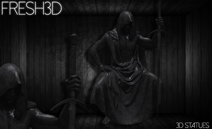 Fresh3D Mighty Warrior Two Statue