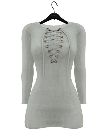 fame femme: Kendy LaceUpDress - Maitreya - White