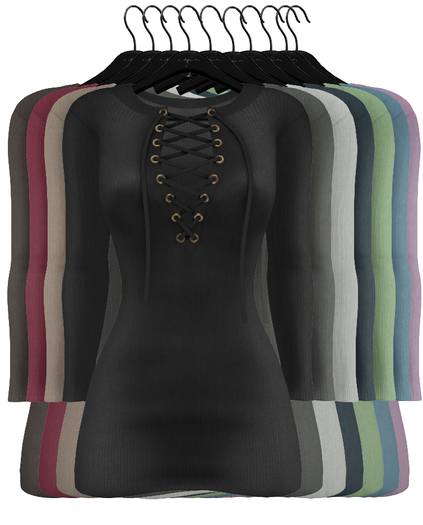 fame femme: Kendy LaceUpDress - Pack