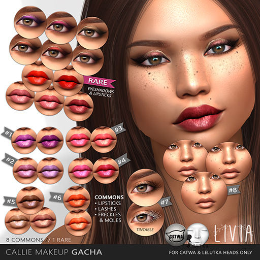LIVIA::Callie Makeup Gacha (Freckles #8) COMMON