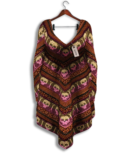 LiViD: Limbo Poncho Dress_Pumpkin Knit