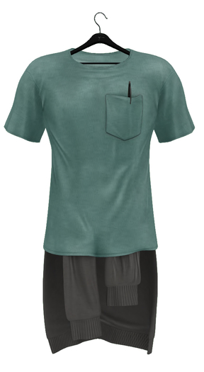 fame homme: Shirt SweaterSet - Light Green