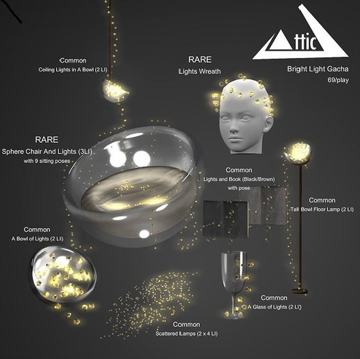 -ATTIC- Sphere Chair And Lights RARE