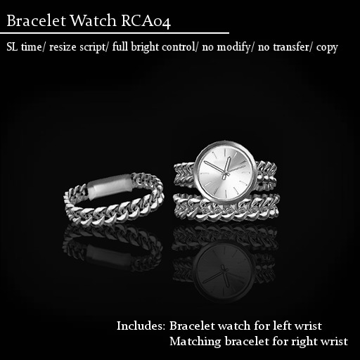 [DEMO] Watch Bracelet RCA04 Platinum     -RYCA-