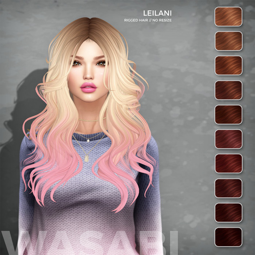 Wasabi // Leilani Mesh Hair - Reds