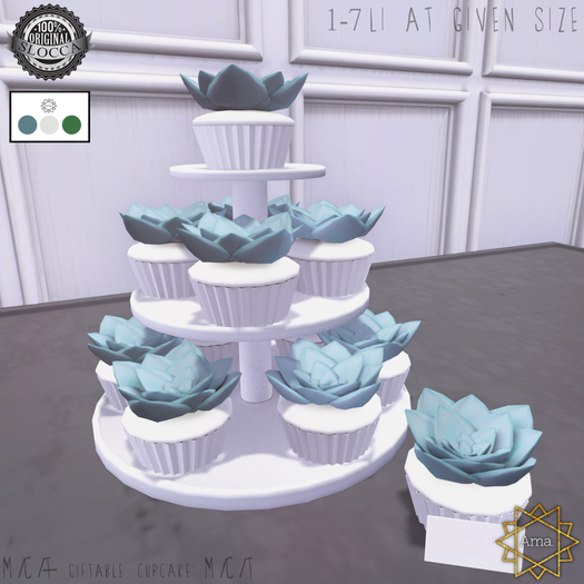 Ama. : Succulent Wedding Cake