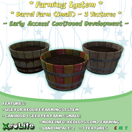 *XeoLife* Barrel Farm - 3 Textures (Small)