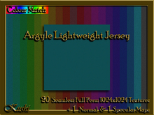 !Kushi! ArgyleLightweightJERSEY Textures -WEAR TO UNPACK
