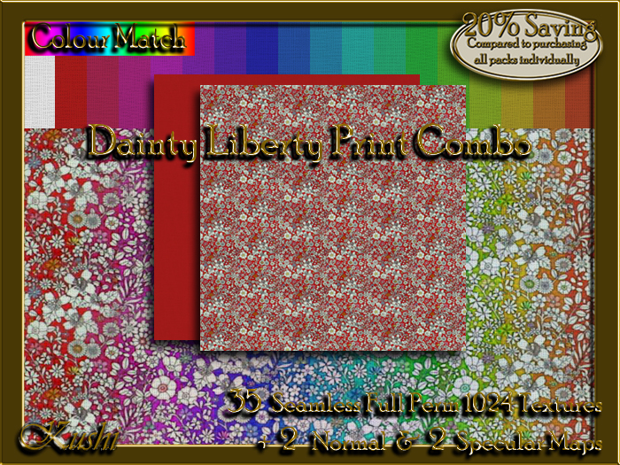 Dainty Liberty Print Combo Textures