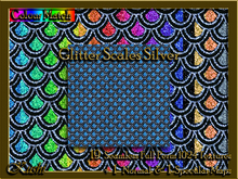Glitter Scales Silver Textures