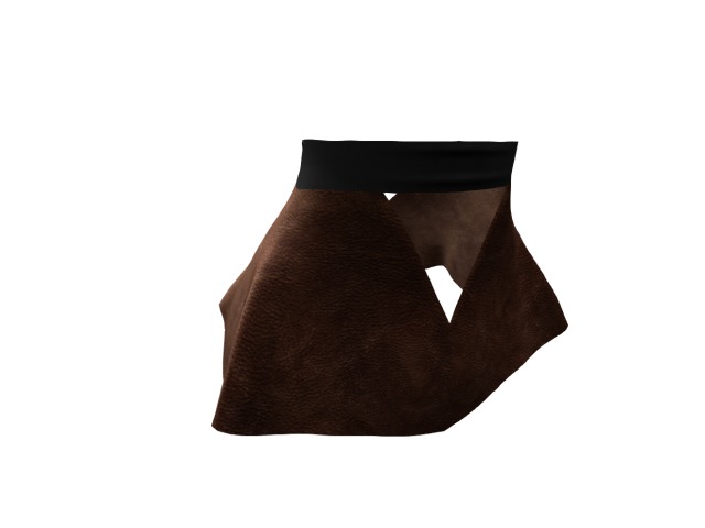 Alination brown leather skirts