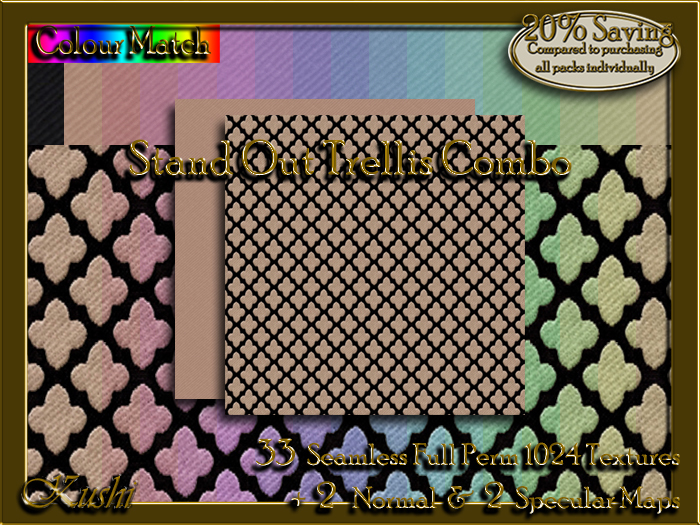 !Kushi! StandOutTrellisCOMBO Textures -WEAR TO UNPACK